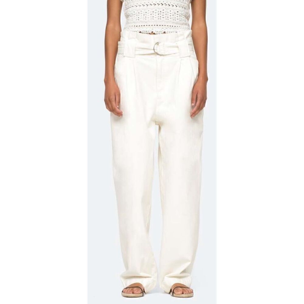 Sea New York Cara 100% Cotton Pant in White Size 16
